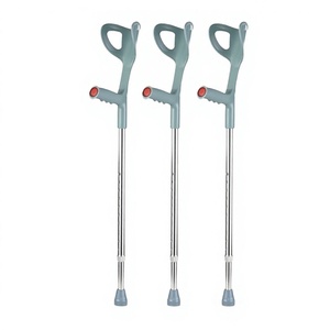 Muleta de codo de aleación de aluminio KS, altura ajustable de 88-109.5 cm, para asistencia al caminar y entrenamiento de rehabilitación. - Product Image 5