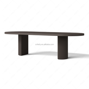 Ferly hiện đại nhôm ngoài trời bàn ăn thiết lập với 6 ghế Tất cả thời tiết Patio đồ nội thất sân vườn - Product Image 3