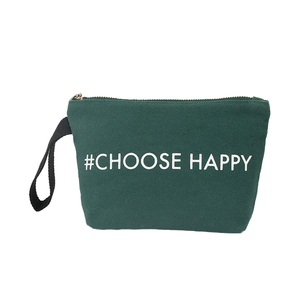 Sacs de maquillage en coton vierges avec fermeture éclair et bandoulière personnalisables en gros, avec logo, pour pinceaux cosmétiques - Product Image 1