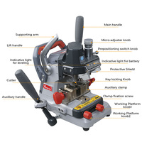 Mesin Duplikasi Kunci Xhorse Condor XP-007 3 in 1 dengan Baterai Lithium Terintegrasi, untuk Kunci Model Cut Track, Dimple, dan Flat pada Kendaraan