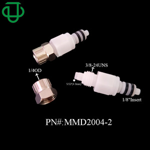 Connecteur mâle à connexion rapide Jiyou série M, 14OD, en plastique POM, avec double joint torique et écrou de verrouillage pour tube rigide - Product Image 2