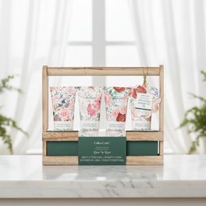 Ensemble de salle de bain et de douche rose personnalisé pour femmes pour le soin du corps, comme cadeau pour la Saint-Valentin, gel douche luxueux, <span class=keywords><strong>shampoing</strong></span>, spa corporel - Product Image 1