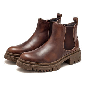 Botines de hombre de alta calidad, zapatos de hombre de cuero genuino hechos a mano de alta calidad, botas Chelsea - Product Image 5