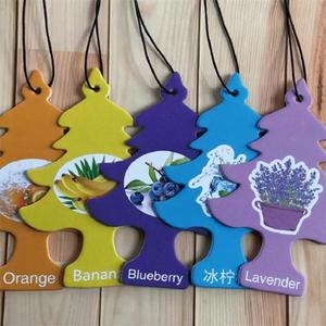 <span class=keywords><strong>Etiqueta</strong></span> de ambientador de coche pequeño de papel negro colgante de lujo personalizado olor de buen aroma con logotipo de árboles personalizado para coche - Product Image 4