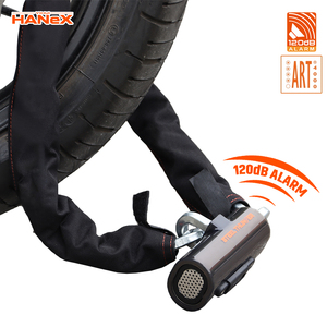 <span class=keywords><strong>Antivol</strong></span> de chaîne de vélo en acier robuste avec clés, câble de sécurité pour <span class=keywords><strong>moto</strong></span> et vélo - Product Image 3