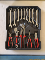 Ensemble d'outils de réparation automobile personnalisable de 187 pièces, boîte à outils en aluminium sur roulettes, kit de clés à cliquet et douilles en acier Cr-V