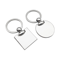 Benutzer definierte Logo Laser gravur DIY Sublimation Metall Blank Schlüssel bund Schlüssel bund/Rechteck Blank Schlüssel anhänger/Blank Schlüssel ring