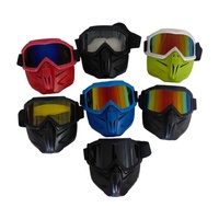Équipement de protection faciale pour travaux de soudage, masque Harley avec lunettes détachables