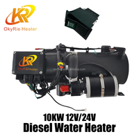 Chauffe-eau diesel OkyRie 12V 24V 10KW, préchauffeur de moteur pour voiture, camion, bus, caravane, chauffe-liquide, prix d'usine, garantie 1 an