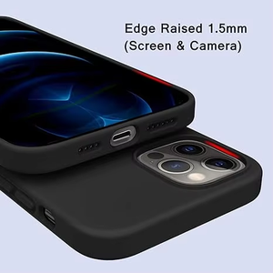 Funda de silicona líquida ultra suave a prueba de golpes para <span class=keywords><strong>iPhone</strong></span> <span class=keywords><strong>12</strong></span> <span class=keywords><strong>Pro</strong></span> <span class=keywords><strong>Max</strong></span> 6,7 <span class=keywords><strong>pulgadas</strong></span> 2020 con protector de pantalla incorporado - Product Image 6