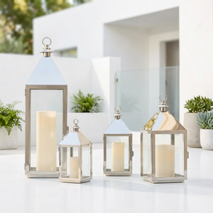 Manufacturers Stainless Steel Polished Candle <b>Lanterns</b> in Different Sizes for Home and Patio Decoration - Product Image 2