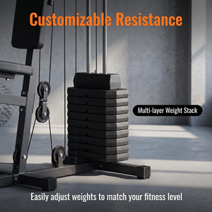 Station d'entraînement multifonctionnelle pour musculation en salle, appareil de fitness pour exercices de tirage vertical, vente en gros - Product Image 4