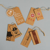 Étiquettes suspendues en papier kraft de forme personnalisée, étiquettes cadeaux en carton brun pour emballages de Noël