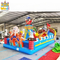 Parc de trampolines gonflables pour enfants et adultes, certifié CE, fabrication OEM disponible, directement de l'usine pour les événements, avec souffleur, résistant aux UV