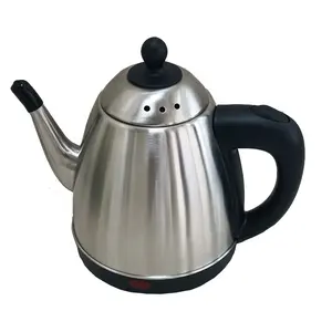 Small capacity 201 Stainless Steel Coffee Kettle Tea Pots Hot Water Kettle Heat Electric Tea Kettle