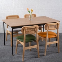 Chaise de salle à manger en bois massif, mobilier de maison rembourré, pour cafés, salons de thé, balcon, cour, loisirs, style moderne minimaliste, luxe léger