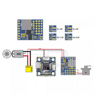 Matek Servo PDB 5.5-36V ถึง5-8.2V พร้อมตัวควบคุมการบิน BEC สำหรับโดรน RC - Product Image 5