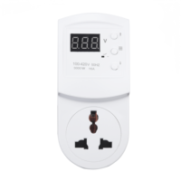 Protector de Voltaje Automático Ajustable AVS 16A, Protector de Enchufe para Electrodomésticos
