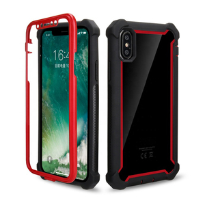 เคสป้องกันไฮบริดแบบ<span class=keywords><strong>3</strong></span> in 1กันกระแทกแบบใส TPU ใสโปร่งแสงสำหรับ <span class=keywords><strong>iPhone</strong></span> <span class=keywords><strong>XS</strong></span> MAX 14 15 PRO MAX - Product Image 2