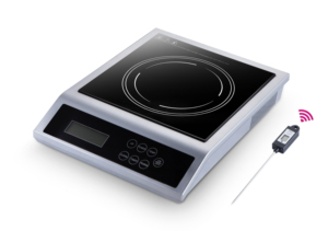 Table de cuisson à induction électrique à brûleur unique de haute qualité 2000W avec sonde, boîtier en verre noir pour la cuisine domestique - Product Image 2