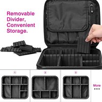 Sac de voyage cosmétique rigide sur mesure pour femme avec compartiments de rangement, élégant sac cosmétique en EVA