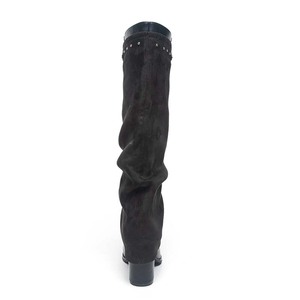 2025 European American Style <strong>Brown</strong> Pointed <strong>High</strong> <strong>Boots</strong> Women's Knee-<strong>High</strong> <strong>Boots</strong> with Thick <strong>Heel</strong> Western Cowboy Style - Product Image 5