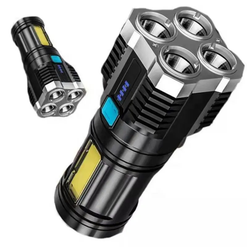 long distance tactical 18650 abs keyring solar power rechargeable led flashlight torch