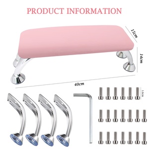 Kích thước lớn làm móng tay màu hồng tay còn lại đứng gối cánh tay Đệm phần còn lại thoải mái Nail Salon công cụ Nail đèn Nail gối - Product Image 6