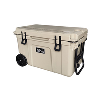 Nevera Portátil Térmica Impermeable AHIC de 50QT con Ruedas para Acampar, Hacer Barbacoas y Picnics