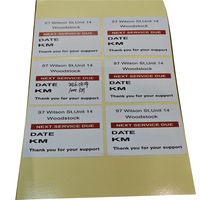 Autocollants de rappel de service de vidange d'huile avec code QR inscriptible pour voiture, impression haute qualité, double face, pour vitre de voiture