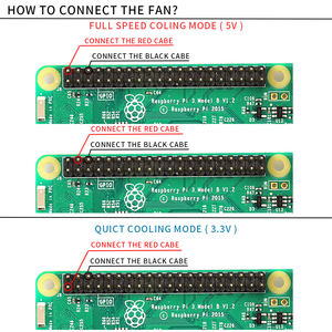 Dissipateur thermique en aluminium Raspberry Pi 4 modèle <span class=keywords><strong>B</strong></span> de haute qualité avec ventilateur de refroidissement unique ensemble de dissipateur thermique RAM pour Raspberry Pi 4 - Product Image 6