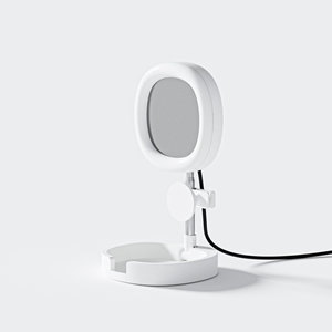 Lampe annulaire de bureau pour ordinateur portable avec clip, accessoires pour consommateurs, directement de l'usine, lampe de voyage pliable améliorée pour téléphone et selfies - Product Image 1