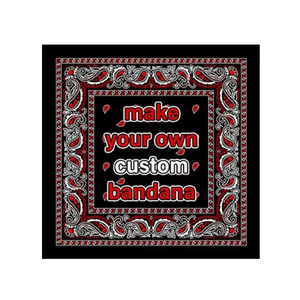 Europa moda buena venta doble impresión barata alta calidad vaquero algodón pañuelo con logotipo - Product Image 1