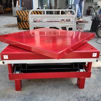 Table élévatrice à ciseaux hydraulique fixe avec protection contre les surcharges pour entrepôt logistique