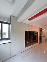 Meuble TV flottant moderne pour salon, personnalisable, modulaire, réglable en hauteur, multifonctionnel, gain de place, écologique, pour toute la maison