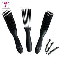 Outils de coiffure avec logo personnalisé Muyang Brosse de bord avec logo Outils d'extension de cheveux Brosse de contrôle des bords