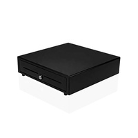 2 ranuras de verificación Metal cajón de efectivo electrónico sistema POS 4 Bill 8 moneda caja registradora 12V/24V para tienda y restaurante
