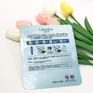 Color Printing 72g PE Material <b>Stand</b> Pouch Security Easy Tear Strong Resealable Air for Zipper for Condensation Beads Other - Product Image 3