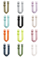 SG0405 nouveau 12 sangles en nylon réglables de couleur unie pour sacs à bandoulière sangle étendue pour sac banane mini sac de ceinture