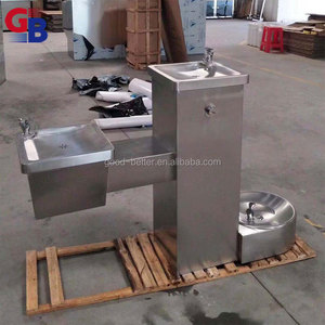Zwo sdf10137 — <span class=keywords><strong>fontaine</strong></span> à boire extérieur en acier inoxydable, avec panier latéral, meilleures ventes - Product Image 2
