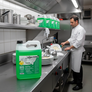 Professional Concentrated Dishwashing Liquid, Manual Use Degreasing <b>Detergent</b> 4x5 Liters Bulk Supply for Restaurant & Household - Product Image 3