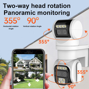Wistino 4k ống kính kép 10x <span class=keywords><strong>Zoom</strong></span> Mạng Máy ảnh 360 độ phát hiện chuyển động báo động ngoài trời an ninh máy ảnh không dây Wifi - Product Image 4