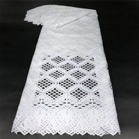 Grande Vente Tissus de Dentelle Guipure de Haute Qualité Blanc Pur Tissu Brodé Cordon Africain Robes de Mariée de Fête Sacs pour Filles Dobby