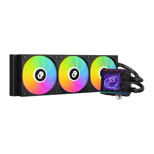 J360-J-1 CPU Liquid Cooler with Screen Display Aio Cooler Cpu Gaming Pc Water Cooling System Cpu Liquid Cooling Cpu Water Cooler
