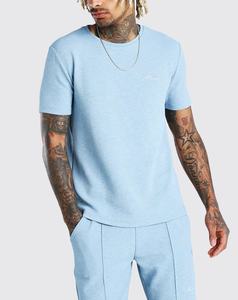 Conjunto de ropa de calle de algodón transpirable con logo personalizado, traje de dos piezas de algodón, lavable con ácido, OEM - Product Image 6