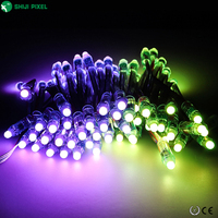 Point lumineux numérique extérieur SHIJI IP67 étanche, 12 mm, point rond, pixel, boule, source de lumière LED RGB