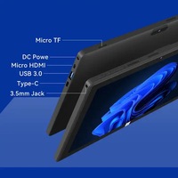 Vente en gros d'ordinateurs portables 2 en 1 Surface de 10,1 pouces, Windows 11, 8 Go + 128 Go, écran tactile, tablette PC Wifi avec clavier pour les entreprises