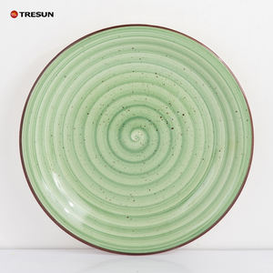 <span class=keywords><strong>Horno</strong></span> de microondas y lavavajillas seguro moderno rústico pintura a mano cocina que sirve 10,5 pulgadas grandes platos de cerámica juego de 6 - Product Image 6