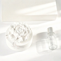 Diffuseur d'huiles essentielles en céramique parfumée, fait main, en forme de fleur de porcelaine, pour l'aromathérapie domestique