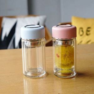 Mini tasse en verre à double paroi, petite capacité, verre borosilicate transparent, tasse à thé isolée thermiquement, portable pour hommes, femmes, usage domestique - Product Image 2